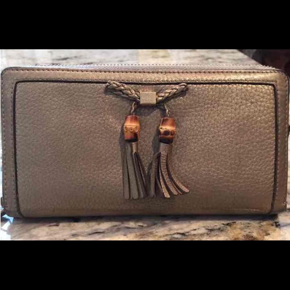 Gucci Bamboo Tassel Continental Wallet